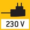 Steckernetzteil: 230V/50 Hz. Serienmäßig Standard EU, CH. Auf Bestellung auch in Standard GB, USA oder AUS lieferbar.
