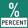 Prozentbestimmung: Feststellen der Abweichung in % vom Sollwert (100 %).